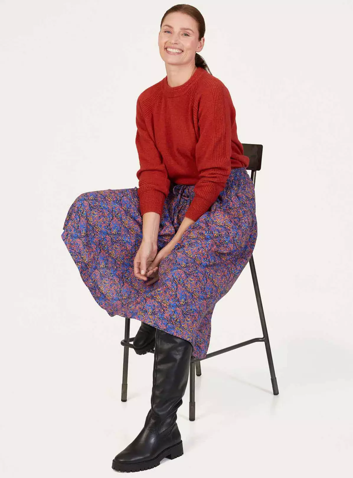 THOUGHT Fawn Lenzing Ecovero Printed Skirt 16 3 THOUGHT Fawn Lenzing Ecovero Printed Skirt 16 - Image 3