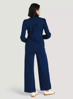 THOUGHT Amara Organic Cotton Denim Jumpsuit 6 -Fit In Dress Sales tuc143542528 Blue R Z002A 1