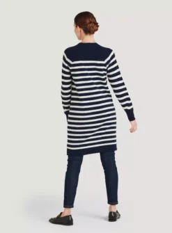 THOUGHT Celaeno Striped Lambswool Knitted Dress 8 -Fit In Dress Sales tuc143542624 Navy R Z002A