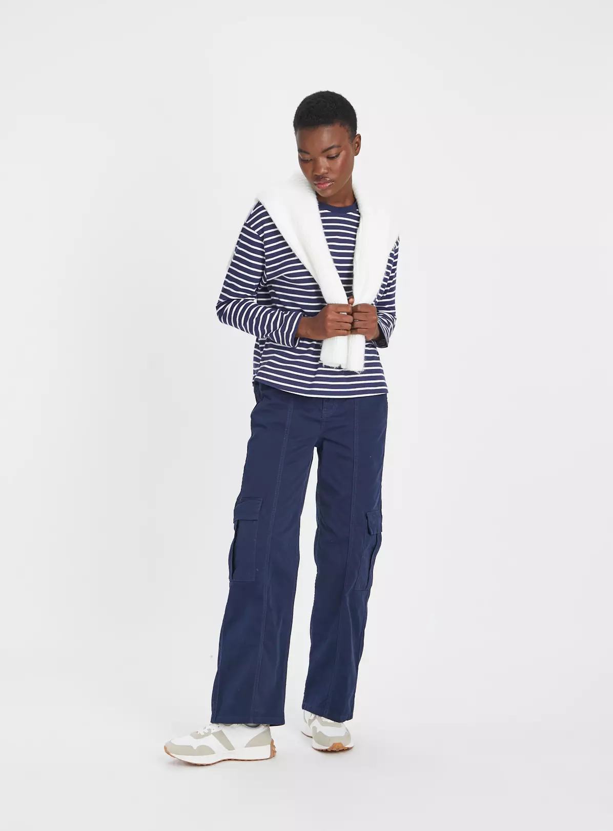 Navy Stripe Boxy Fit Top 10 1 Navy Stripe Boxy Fit Top 10