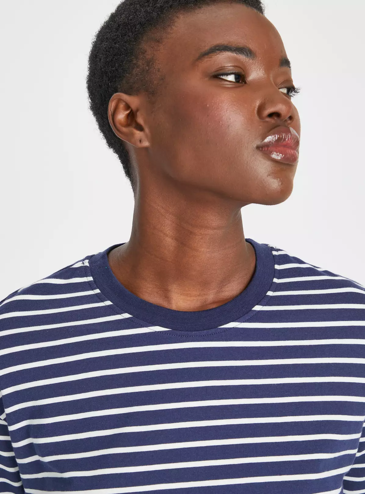 Navy Stripe Boxy Fit Top 10 2 Navy Stripe Boxy Fit Top 10 - Image 2