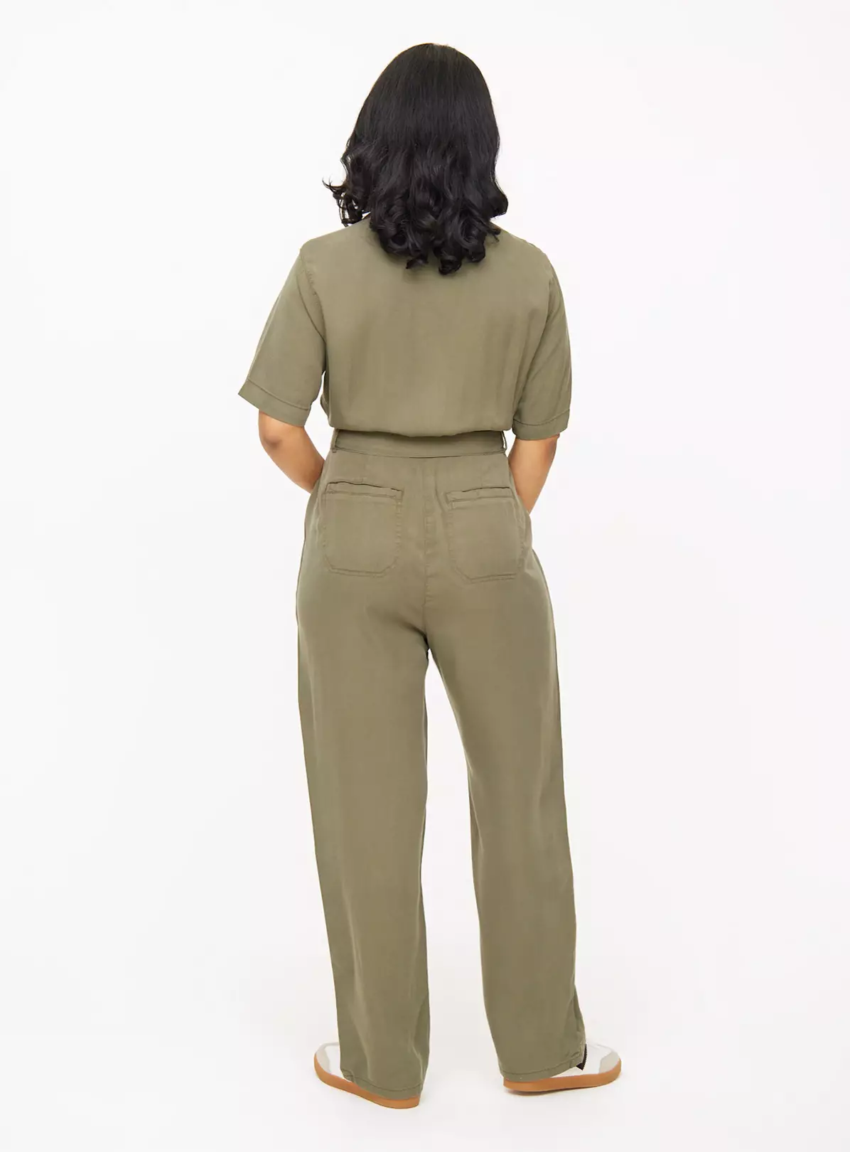 Khaki Belted Utility Jumpsuit 16 2 Khaki Belted Utility Jumpsuit 16 - Image 2
