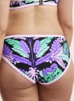 FIGLEAVES Frida Purple Floral Classic Bikini Brief 20 -Fit In Dress Sales tuc143646415 Purple R Z002A