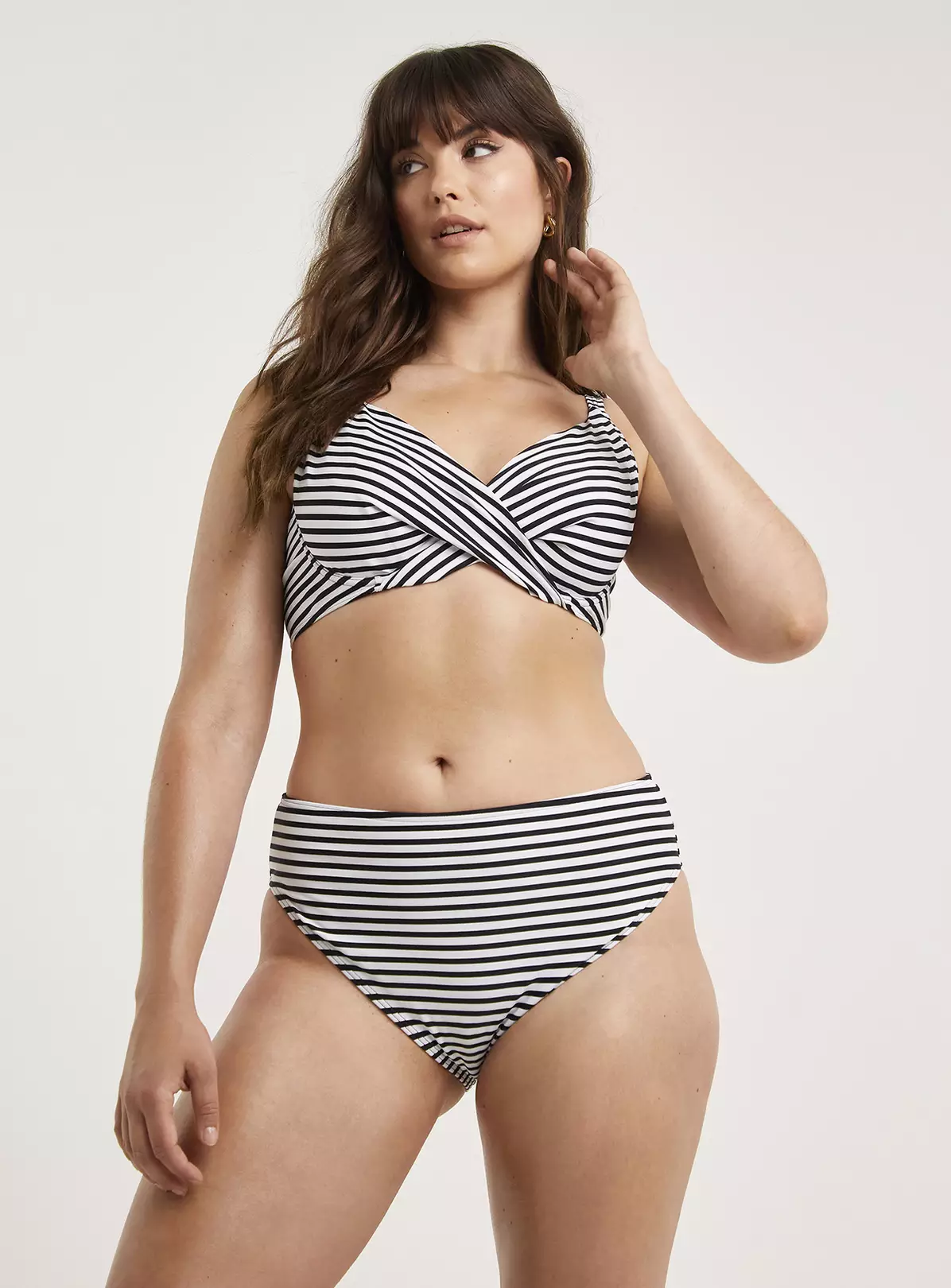 FIGLEAVES Tailor Black Stripe Classic Bikini Bottoms 24 2 FIGLEAVES Tailor Black Stripe Classic Bikini Bottoms 24 - Image 2