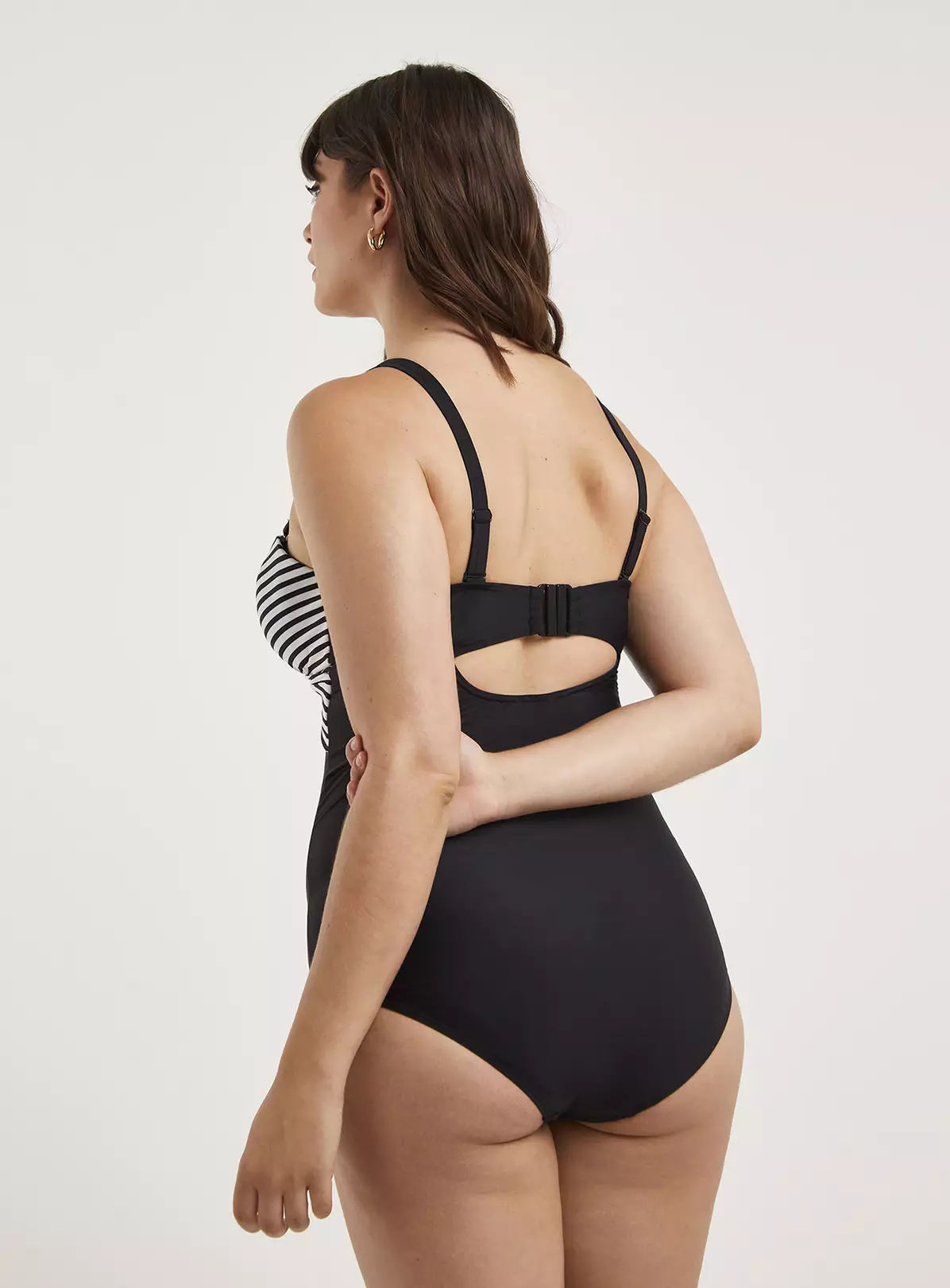 FIGLEAVES Tailor Twist Underwired Bandeau Tummy Control Swimsuit Longer Length 32G 3 FIGLEAVES Tailor Twist Underwired Bandeau Tummy Control Swimsuit Longer Length 32G - Image 3