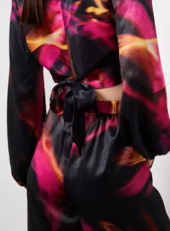 For All The Love Printed Tie Back Co-ord Top 18