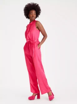 Bright Pink Jacquard Satin Jumpsuit20 7 Bright Pink Jacquard Satin Jumpsuit20 -Fit In Dress Sales tuc143677182 Bright20Pink R Z002A