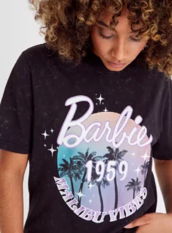 Barbie Grey Oversized Fit Graphic T-Shirt L -Fit In Dress Sales tuc143683638 Charcoal R Z003A