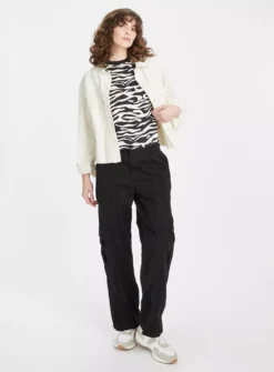 Mono Zebra Boxy Fit T-Shirt 26 6 Mono Zebra Boxy Fit T-Shirt 26 -Fit In Dress Sales tuc143687575 Mono R Z002A