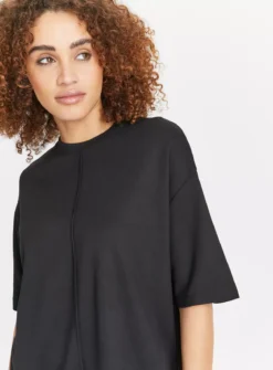 Black Oversized Ponte T-Shirt 16 6 Black Oversized Ponte T-Shirt 16 -Fit In Dress Sales tuc143688501 Black R Z003A