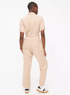 Neutral Woven Belted Jumpsuit 20 -Fit In Dress Sales tuc143700266 Neutral R Z004A