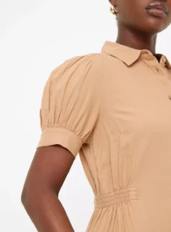 Stone Linen Midaxi Shirt Dress 12 -Fit In Dress Sales tuc143700485 Stone R Z003A