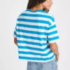 Blue Wide Stripe Boxy T-Shirt14