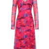 VOGUE WILLIAMS Printed Mesh Midaxi 18