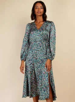 VOGUE WILLIAMS Green Print Midaxi 10