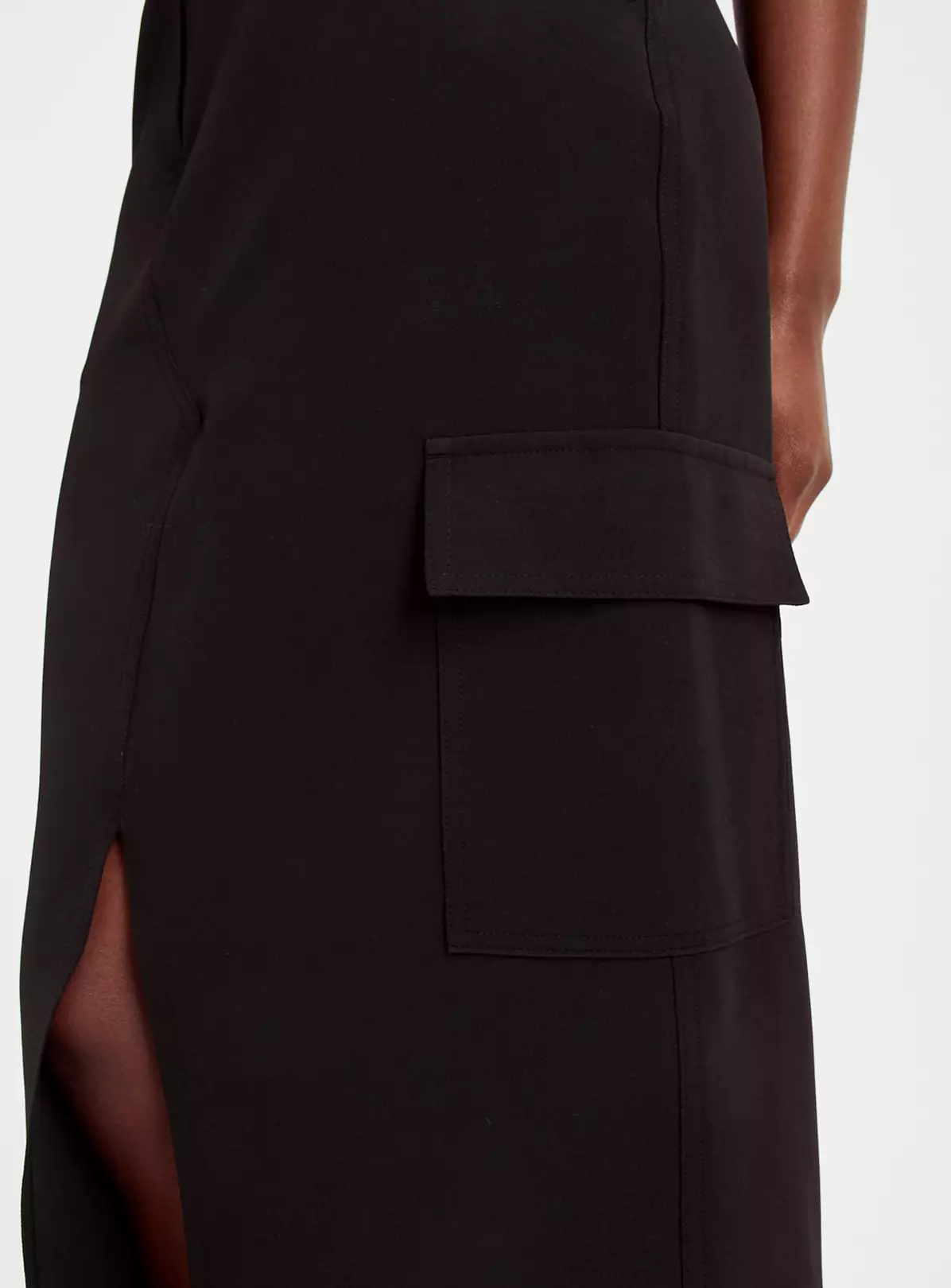 Black Cargo Coord Column Midi Skirt 12 2 Black Cargo Coord Column Midi Skirt 12 - Image 2