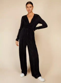 VOGUE WILLIAMS Black Plisse Jsuit 8 8 VOGUE WILLIAMS Black Plisse Jsuit 8 -Fit In Dress Sales tuc143731821 Black R Z006A 1