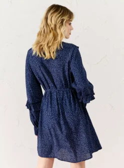 EVERBELLE Contrast Binding Frill Detail Mini Dress 22