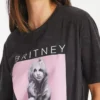 Charcoal Britney Oversized T-Shirt L