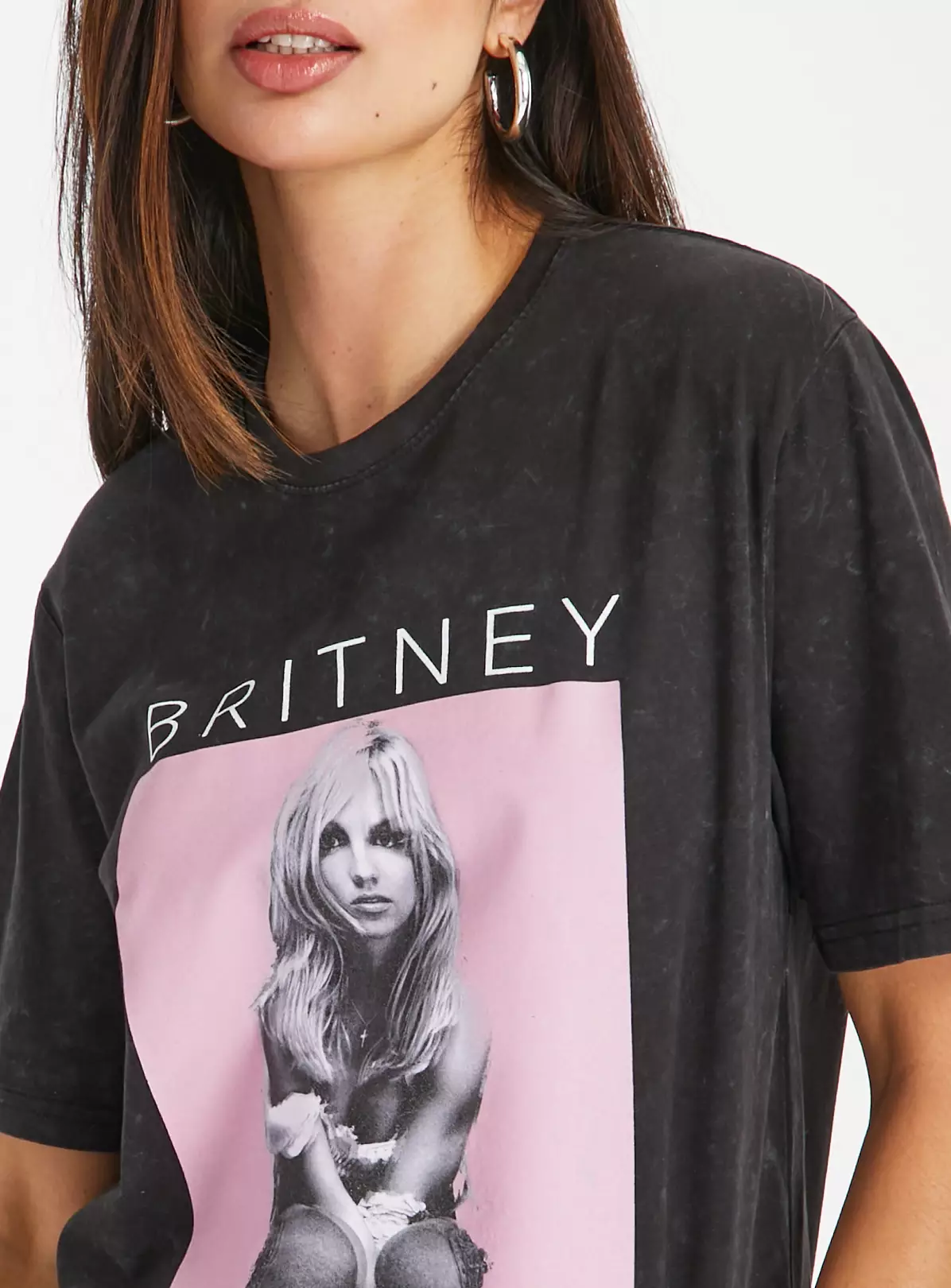 Charcoal Britney Oversized T-Shirt XL 1 Charcoal Britney Oversized T-Shirt XL