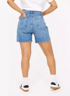 Mid Wash Denim Mom Shorts 20 -Fit In Dress Sales tuc143762686 Mid20Denim R Z004A