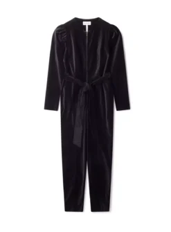 THOUGHT Aubrie Organic Cotton Velvet Jumpsuit 12 9 THOUGHT Aubrie Organic Cotton Velvet Jumpsuit 12 -Fit In Dress Sales tuc143769976 Black R Z005A