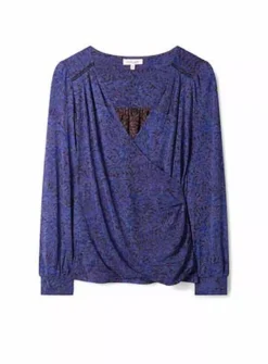 THOUGHT Adoette Lenzing Ecovero Printed Wrap Top 12