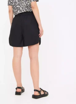 Black TENCEL™ Lyocell Pull On Shorts 20 7 Black TENCEL™ Lyocell Pull On Shorts 20 -Fit In Dress Sales tuc143786039 Black R Z004A