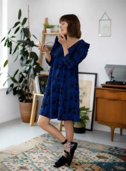 THOUGHT Simone Organic Cotton Broderie Shift Dress 18 10 THOUGHT Simone Organic Cotton Broderie Shift Dress 18 -Fit In Dress Sales tuc143791284 Dark20Blue R Z001A