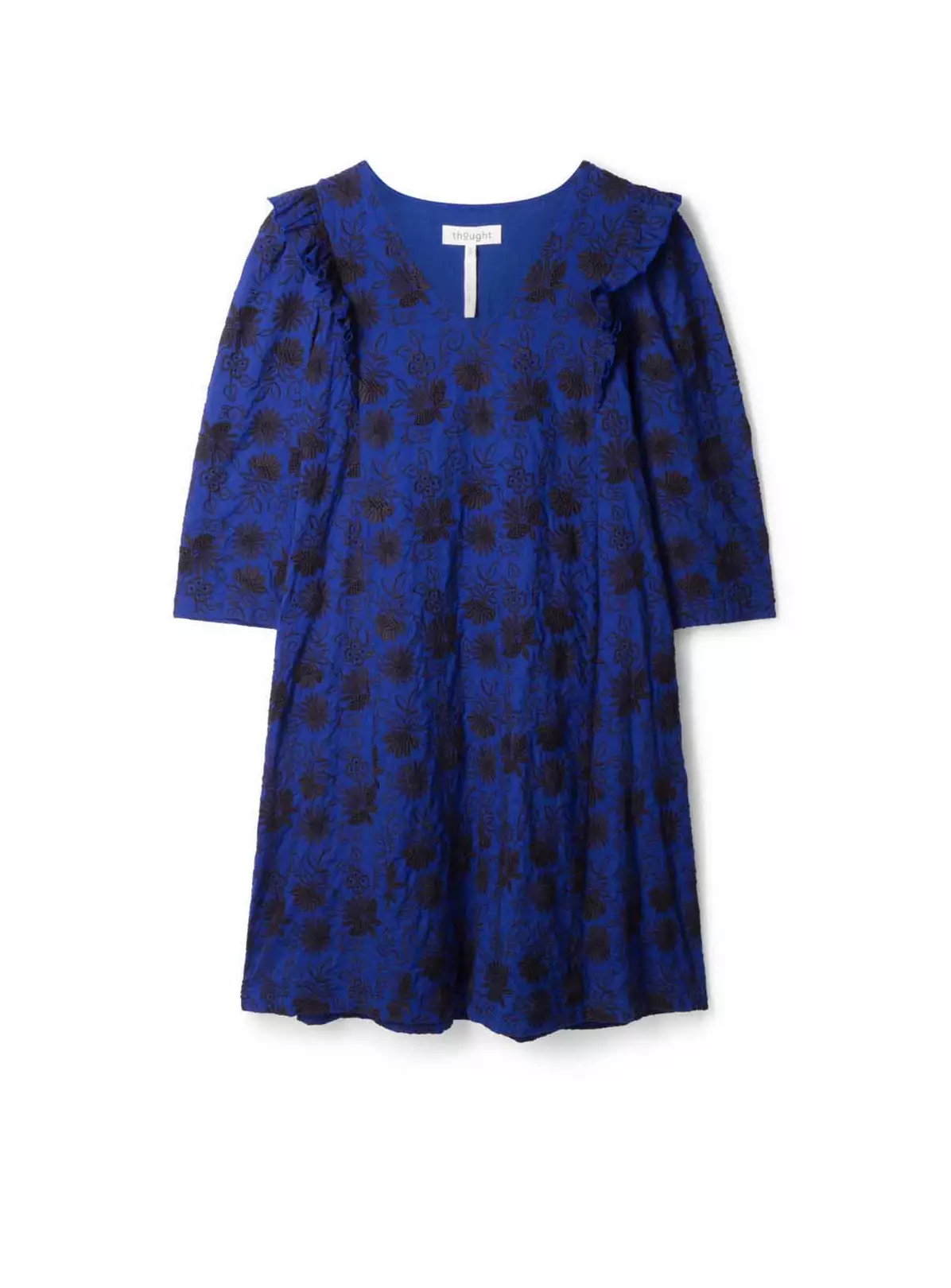 THOUGHT Simone Organic Cotton Broderie Shift Dress 18 2 THOUGHT Simone Organic Cotton Broderie Shift Dress 18 - Image 2