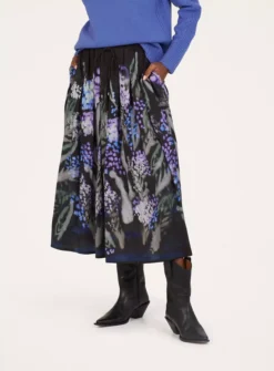 THOUGHT Sylva Tencel Crepe Skirt 6 8 THOUGHT Sylva Tencel Crepe Skirt 6 -Fit In Dress Sales tuc143791719 Black R Z001A