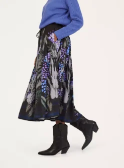 THOUGHT Sylva Tencel Crepe Skirt 16 7 THOUGHT Sylva Tencel Crepe Skirt 16 -Fit In Dress Sales tuc143791719 Black R Z002A 1