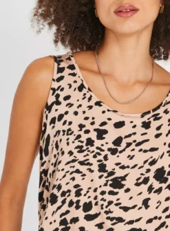 Nude Animal Print Scoop Vest Top24 7 Nude Animal Print Scoop Vest Top24 -Fit In Dress Sales tuc143795437 Multi20Coloured R Z003A