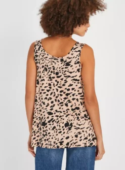 Nude Animal Print Scoop Vest Top8 6 Nude Animal Print Scoop Vest Top8 -Fit In Dress Sales tuc143795437 Multi20Coloured R Z004A 1