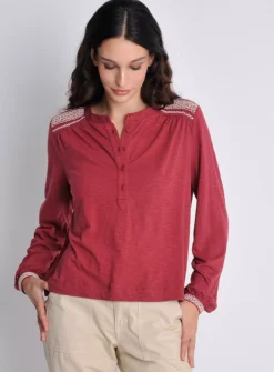 BURGS Tresmeer Shirred Long Sleeve Top 16