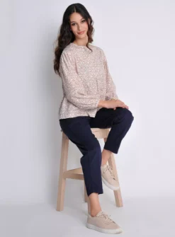 BURGS Penpethy Jersey Top With Ladder Trim 8