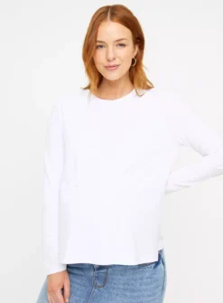 MATERNITY Nursing Long Sleeve Plain Top 2 Pack22