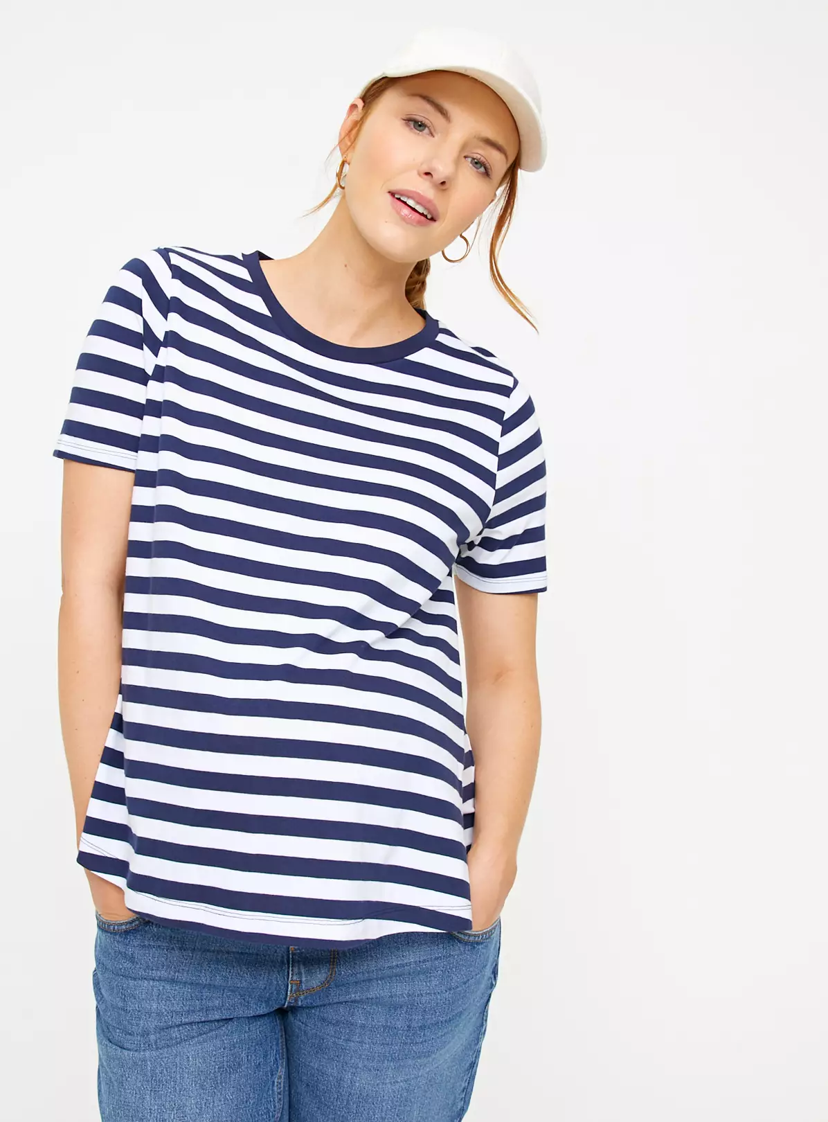 MATERNITY Nursing Navy Stripe Short Sleeve T-Shirt 2 Pack22 4 MATERNITY Nursing Navy Stripe Short Sleeve T-Shirt 2 Pack22 - Image 4