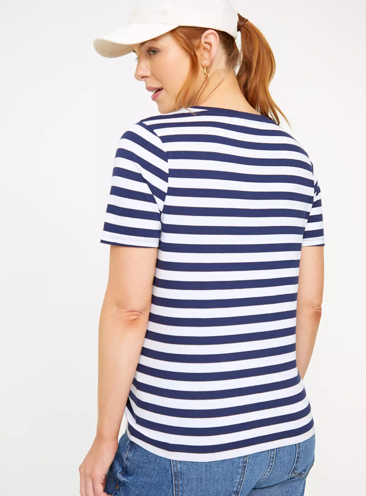 MATERNITY Nursing Navy Stripe Short Sleeve T-Shirt 2 Pack22 5 MATERNITY Nursing Navy Stripe Short Sleeve T-Shirt 2 Pack22 - Image 5