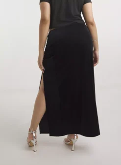 SIMPLY BE Black Side Split Velour Maxi Skirt 14 6 SIMPLY BE Black Side Split Velour Maxi Skirt 14 -Fit In Dress Sales tuc143845879 Black R Z002A 1