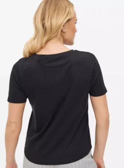 Black Everyday Regular Fit T-Shirt22 -Fit In Dress Sales tuc143847815 Black R Z004A 1