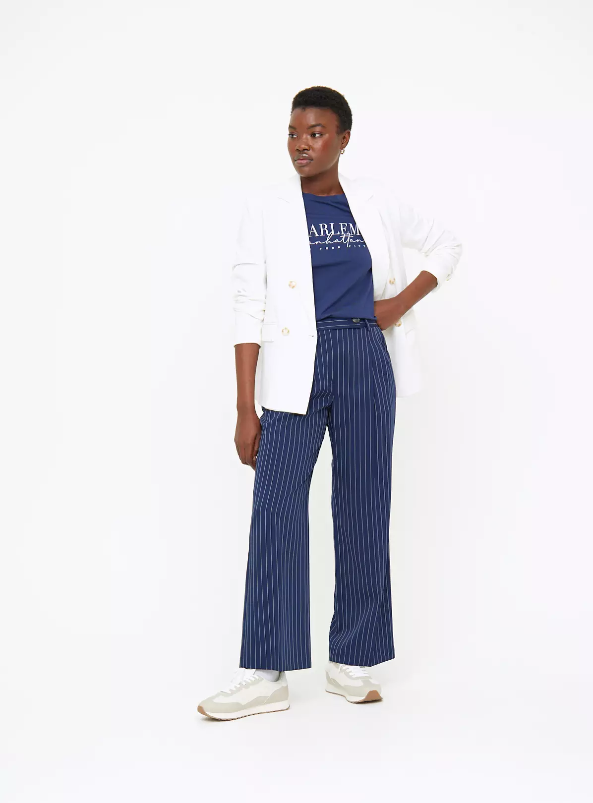 Navy Harlem Graphic Print T-Shirt 20 4 Navy Harlem Graphic Print T-Shirt 20 - Image 4