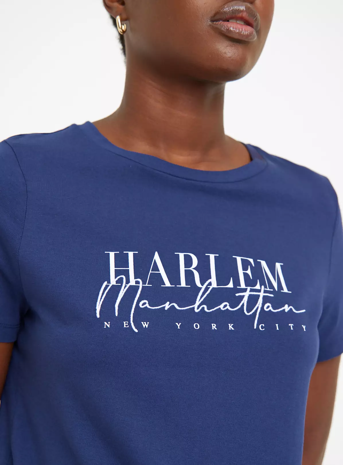 Navy Harlem Graphic Print T-Shirt 20 1 Navy Harlem Graphic Print T-Shirt 20