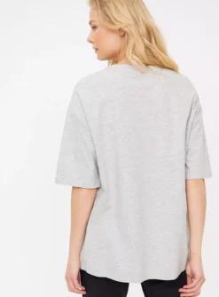 Grey Oversized Short Sleeve T-Shirt 24