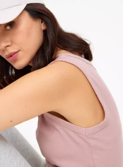 Pink Ribbed Vest Top 8 -Fit In Dress Sales tuc143876771 Pink R Z002A