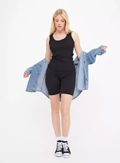 Black Jersey Cycling Shorts 18 -Fit In Dress Sales tuc143892819 Black R Z002A