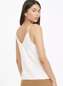 Cream Textured Cami Top 16 7 Cream Textured Cami Top 16 -Fit In Dress Sales tuc143896094 Cream R Z004A