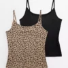 Animal Print Cami Vest Tops 2 Pack 16