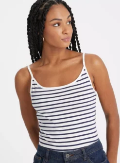 Plain & Stripe Cami Vest Tops 3 Pack 22 -Fit In Dress Sales tuc143900153 Multi20Coloured R Z002A
