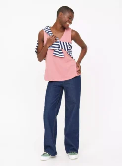 Pink Relaxed Vest Top 12 -Fit In Dress Sales tuc143900516 Pink R Z002A